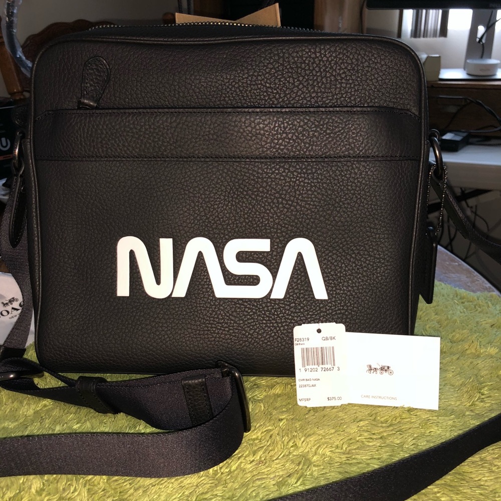 Coach NASA 1941 crossbody bag black leather